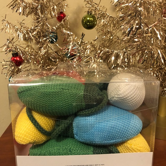 Target Wondershop Knit Light Bulb Garland - Picture 2 of 3